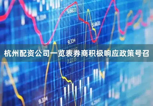 杭州配资公司一览表券商积极响应政策号召